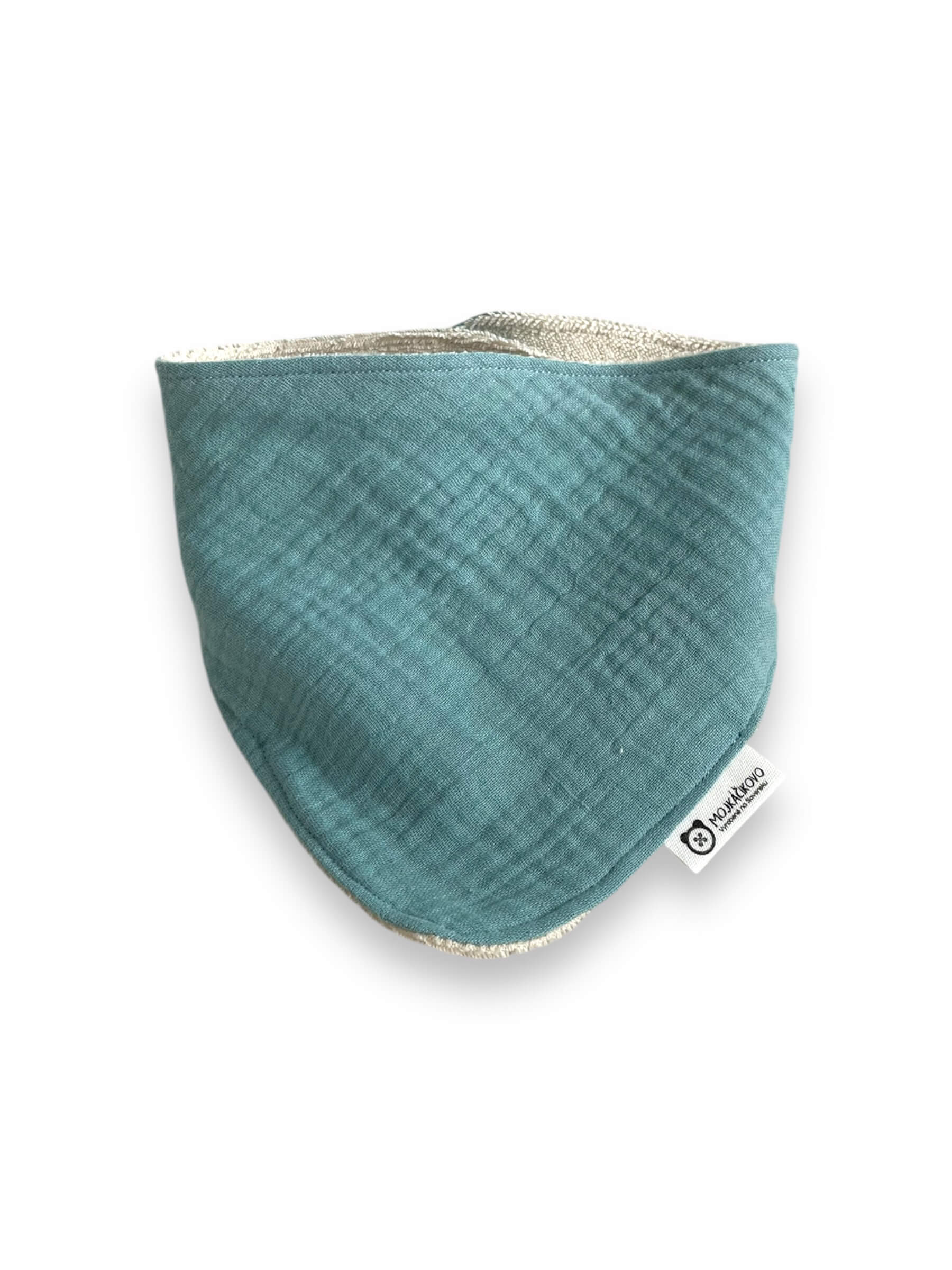 Slintáčik - mušelín - tyrkys